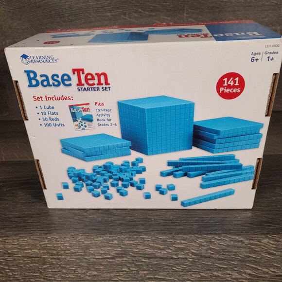 161-Piece Interlocking Base Ten Starter Set for Engaging Early Math Learning - Picture 10 of 14